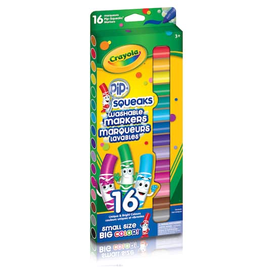 12 Packs: 16 ct. (192 total) Crayola® Pip-Squeaks™ Washable Markers | Michaels®